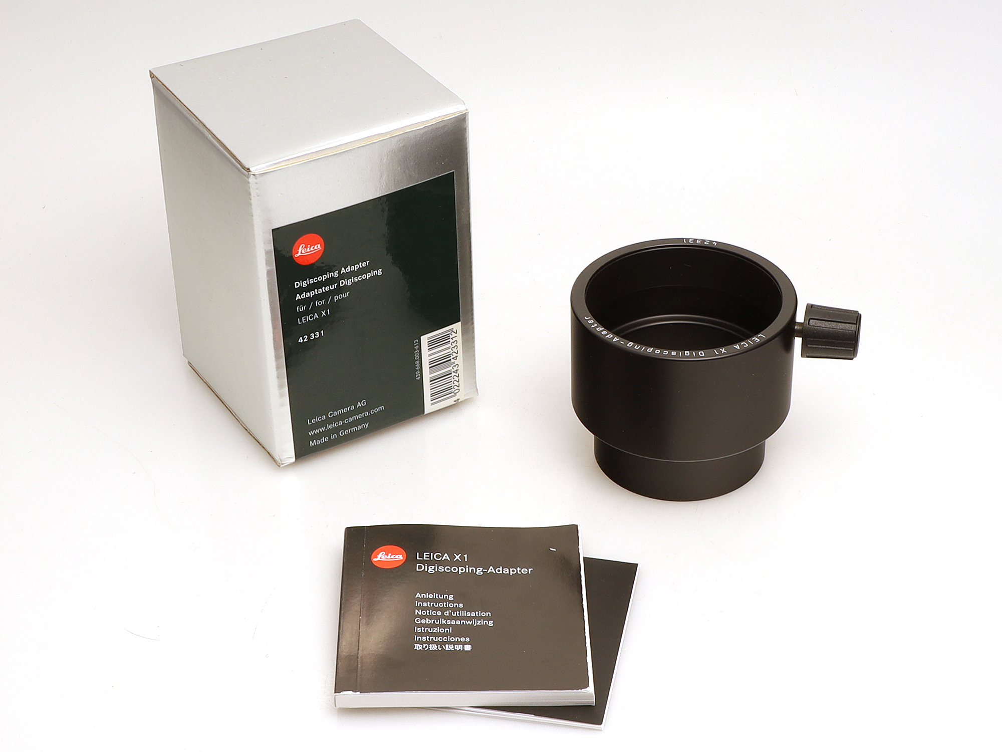 Leica Digiscoping Adapter für Leica X1 an APO-Televid 65 82
