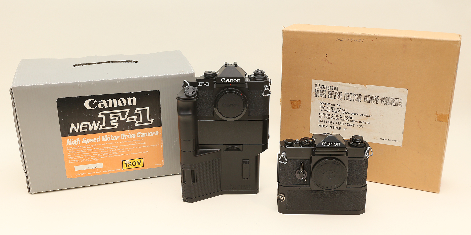 Canon New F-1 High Speed + Canon F-1 High Speed Motor Drive